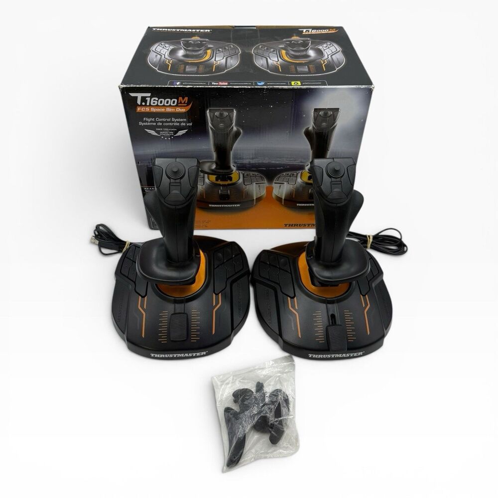 Thrustmaster T.16000M FCS Space Sim Duo Flight Sticks Lightly Used